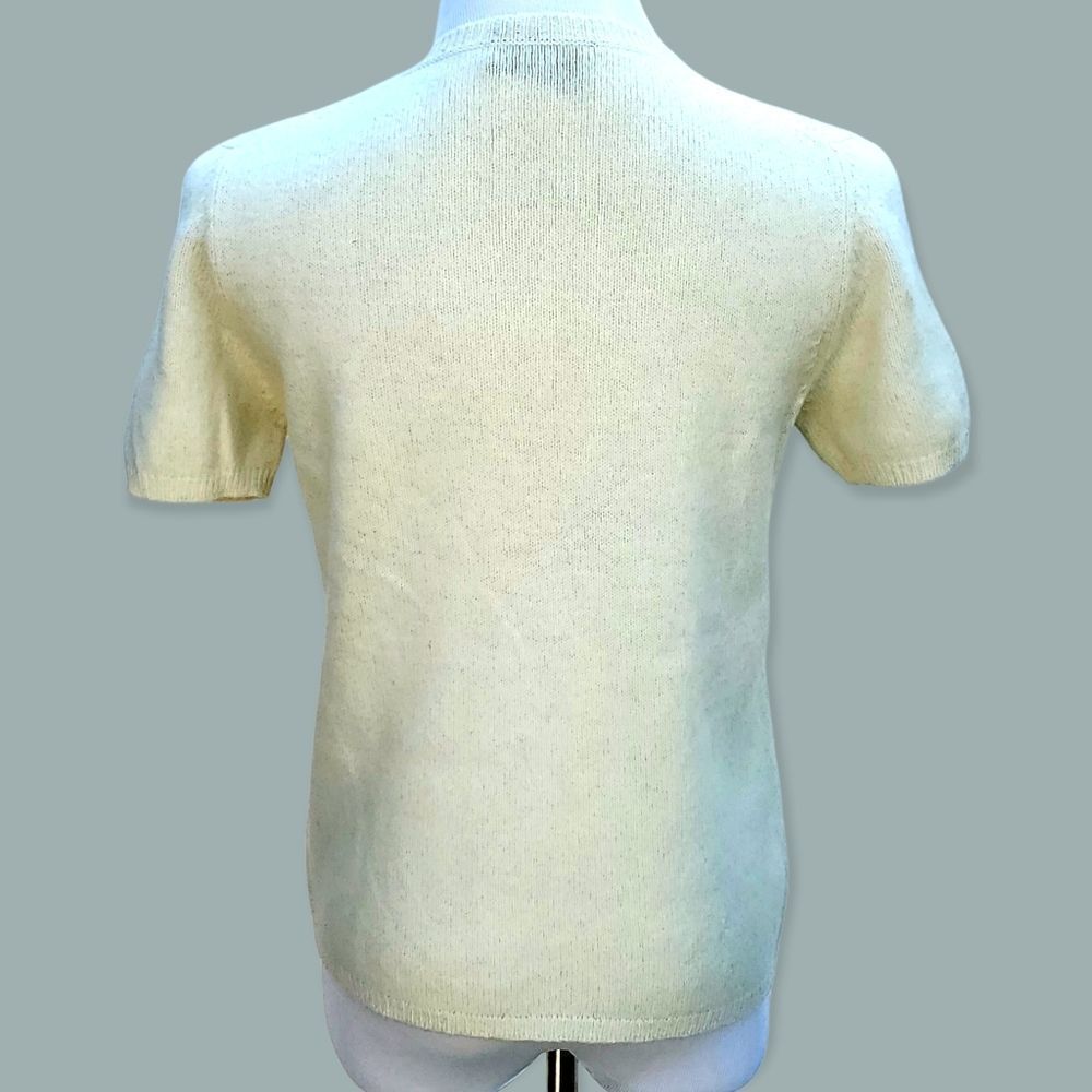 PRADA Ivory Short Sleeve Sweater - Picture 6 of 8